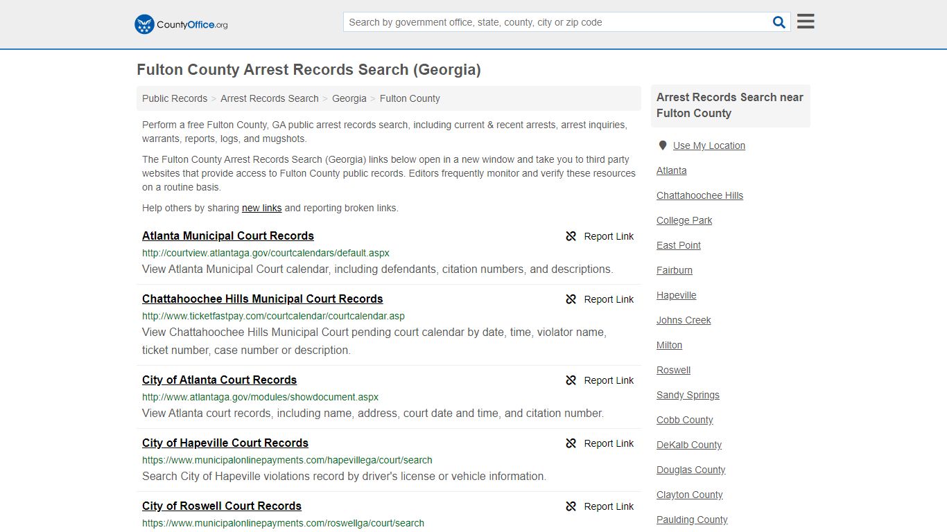 Arrest Records Search - Fulton County, GA (Arrests & Mugshots)